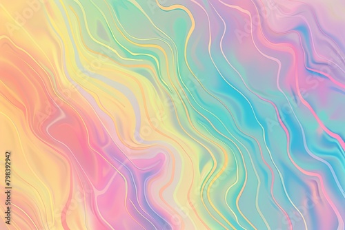 Pastel Gradient Holographic Vibrance: Abstract Design with Noise Filter Detail