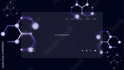 BACKGROUND 75  VECTOR ILLUSTRATION GLASSY BACKGROUND MODERN GLASS MORPHISM STYLE 