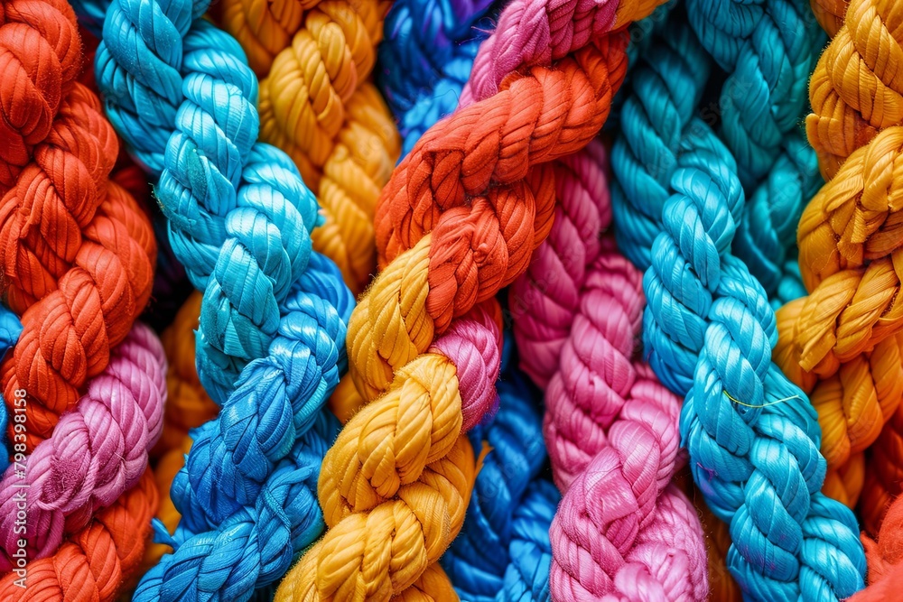 Empower Team Unity: The Vibrant Tapestry of Multicolored Rope Integration