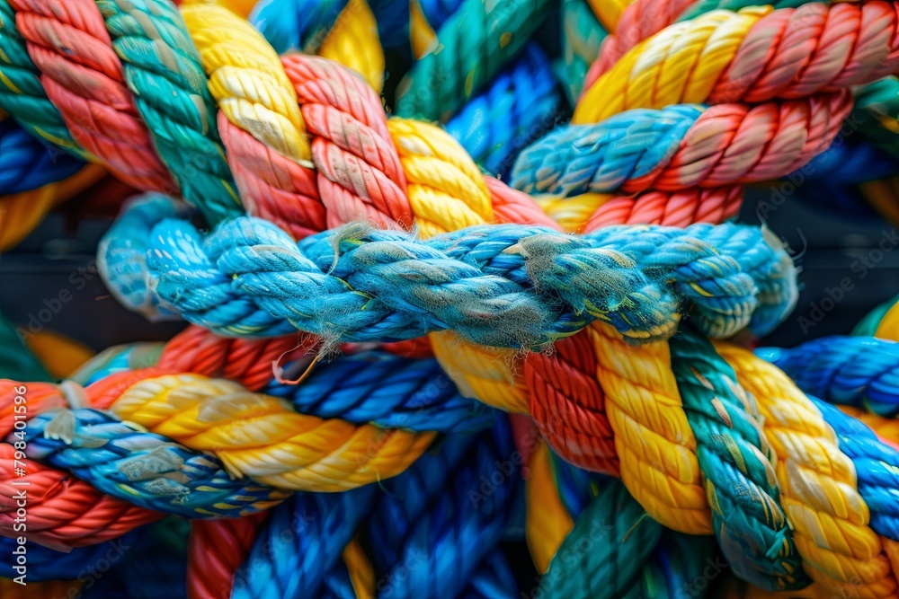 TeamRope Unity: A Tapestry of Multicolored Strength and Cooperation