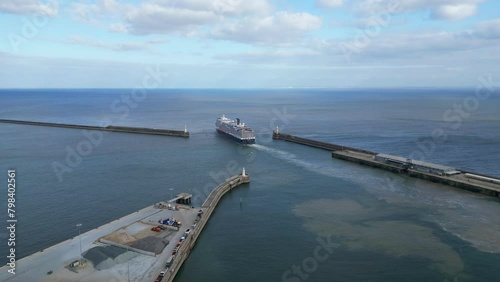 Wallpaper Mural High Angle View of Dover Port and Ocean, England Great Britain. April 20th, 2024 Torontodigital.ca