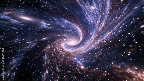 With excitement bubbling in your chest you lean in closer to the window and take in the stunning sight of galaxies twirling and spinning in a harmonious symphony..