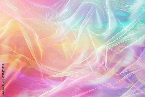 Rough Pastel Rainbow Gradient Abstract with Vintage Noise and Modern Mesh Patterns
