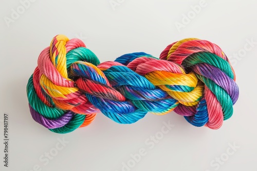 Colorful Collective: Team Rope Reflecting Unity and Empowerment