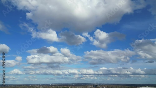 Wallpaper Mural Bright Blue Sky with Clouds over England Torontodigital.ca