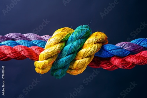 Empowering Diversity: The Vibrant Tapestry of Teamwork - Leadership through Human Relationships and the Multicolored Rope Concept