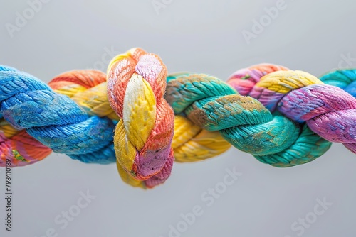 The Vibrant Tapestry of Teamwork: Multicolored Rope Metaphor