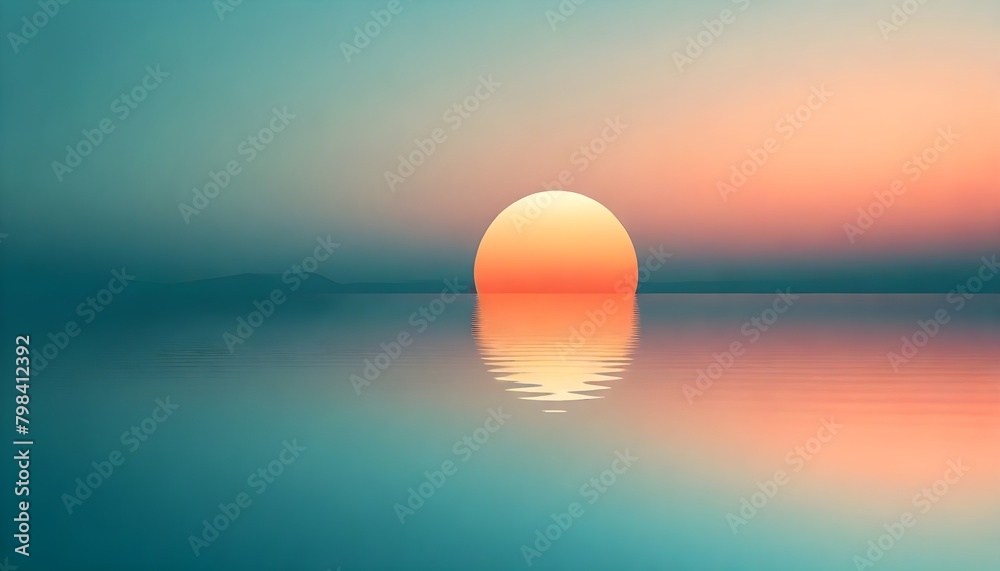 Minimalistic Sunset Artwork Illustration Digital Painting Abstract Graphic Background Design Minimalistic Sunset Artwork Illustration Digital Painting Abstract Graphic Background Design