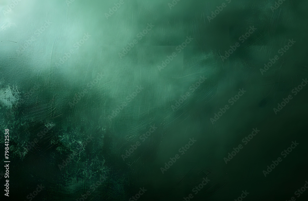 abstract dark green background with a subtle gradient, textured wallpaper grunge background