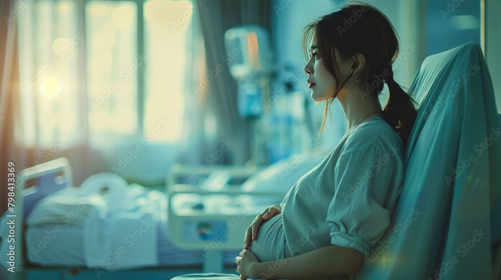 Pregnant women in the sick room Pregnant women in the sick room