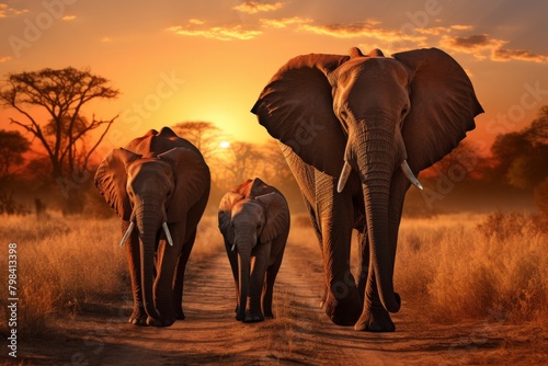 background elephant, Asia Elephant in Thailand, Asia Elephants . Elephant Nature Park, Thailand, Herd of Elephants in Africa walking through the grass in National Park, Tanzania,Thailand,