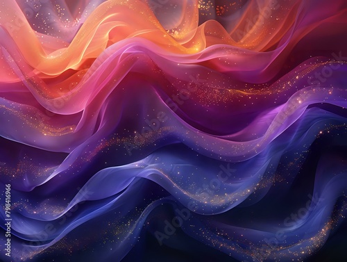 Embracing Tranquility: A Digital Masterpiece of Fluidity and Rhythm