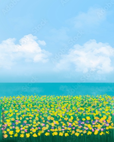 하늘바다구름꽃밭 © binart