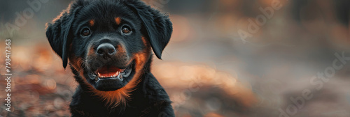 Rottweiler puppy, generative AI