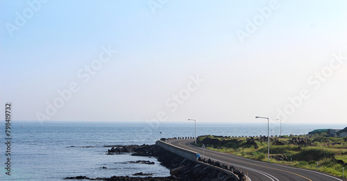 Foto 여름 바닷가 드라이브 도로
summer seaside road