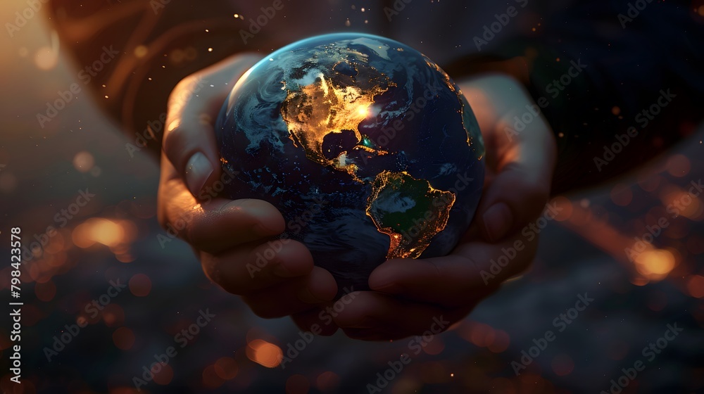 Fototapeta premium save earth background