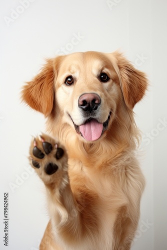Happy dog, friendly pet photo. AI generated image by rawpixel.