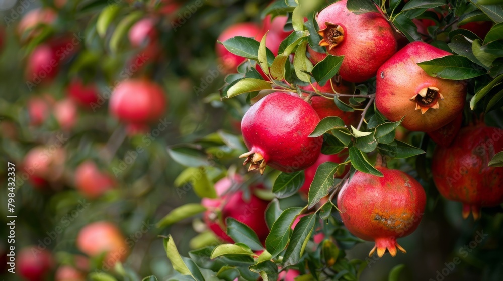 Pomegranate Tree ready for Harvest Pomegranate Tree ready for Harvest