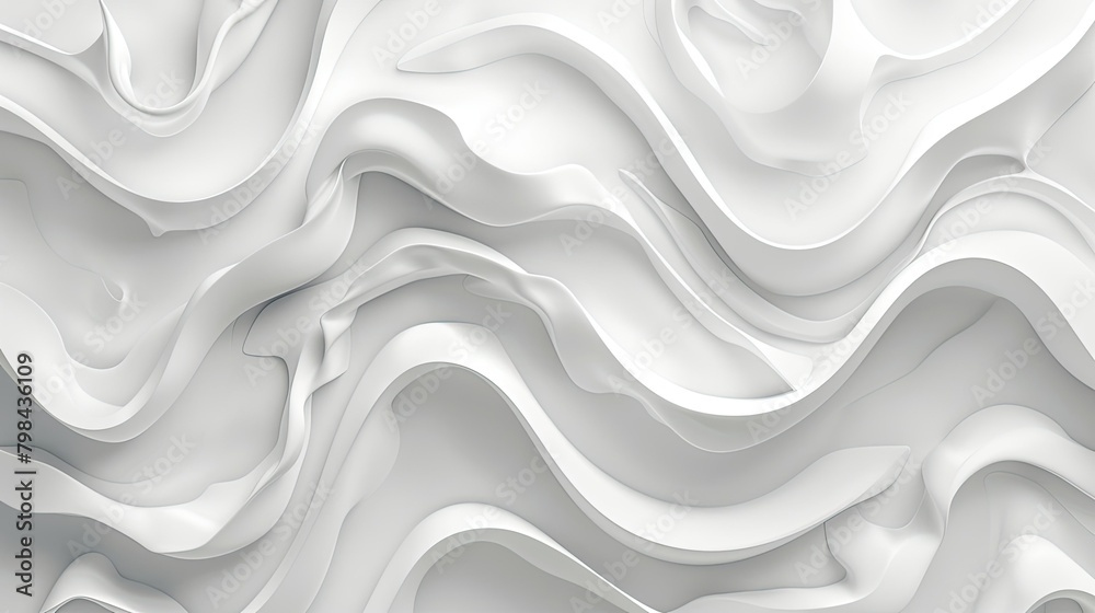 Obraz premium A white background with a wave pattern