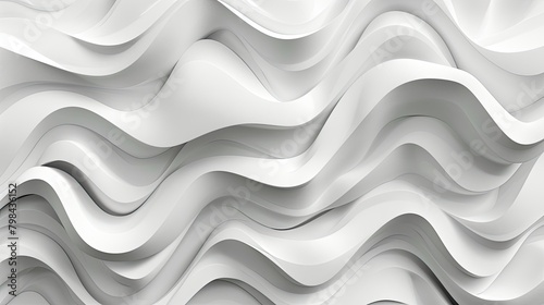 Fototapeta Naklejka Na Ścianę i Meble -  A white wave with a black border