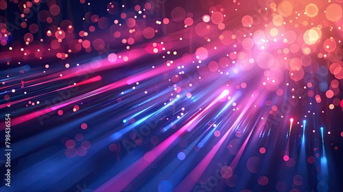 A colorful, abstract background with pink and blue swirls