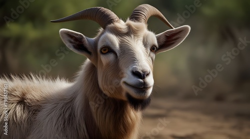 Goat image background for Eid al Adha muslim .Generative AI