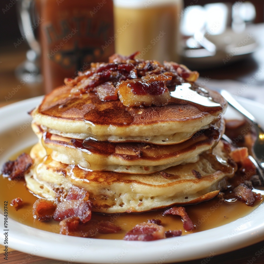 Savor the Flavor: Pancakes and Bacon Combo Savor the Flavor: Pancakes and Bacon Combo
