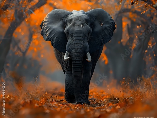 Striking Elephant Portrait