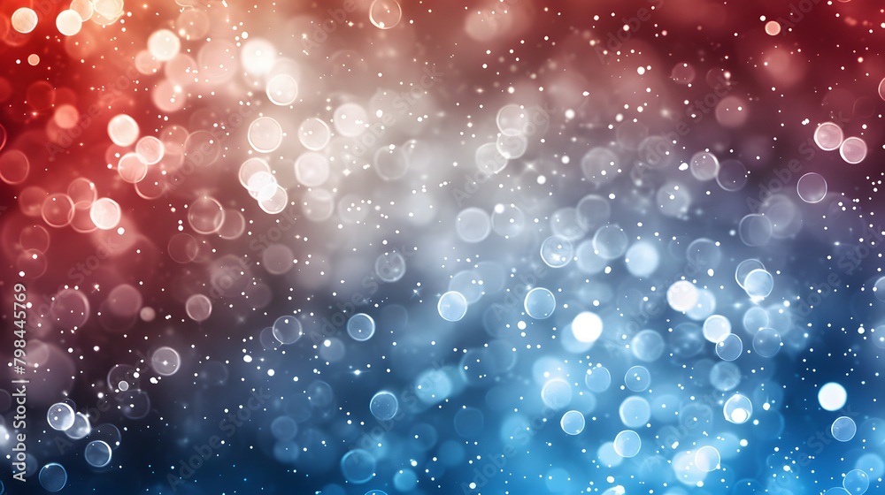 Abstract background with white bokeh lights and red, blue and silver colors in the style of various artists. . For Design, Background, Cover, Poster, Banner, PPT, KV design, Wallpaper Abstract background with white bokeh lights and red, blue and silver colors in the style of various artists. . For Design, Background, Cover, Poster, Banner, PPT, KV design, Wallpaper
