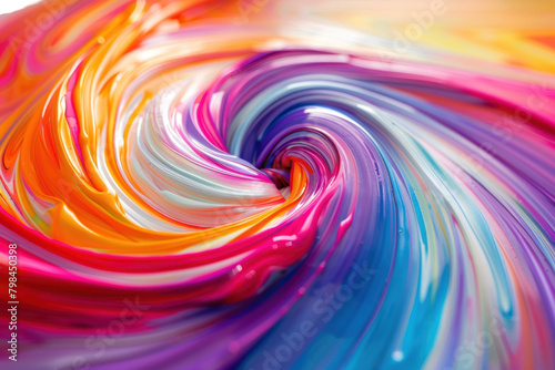 A swirl of vibrant pigments blending together, forming a mesmerizing vortex of color that draws the viewer in. ,Isolated on white background