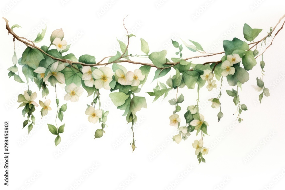 Garland three hanging flower plant. Garland three hanging flower plant.