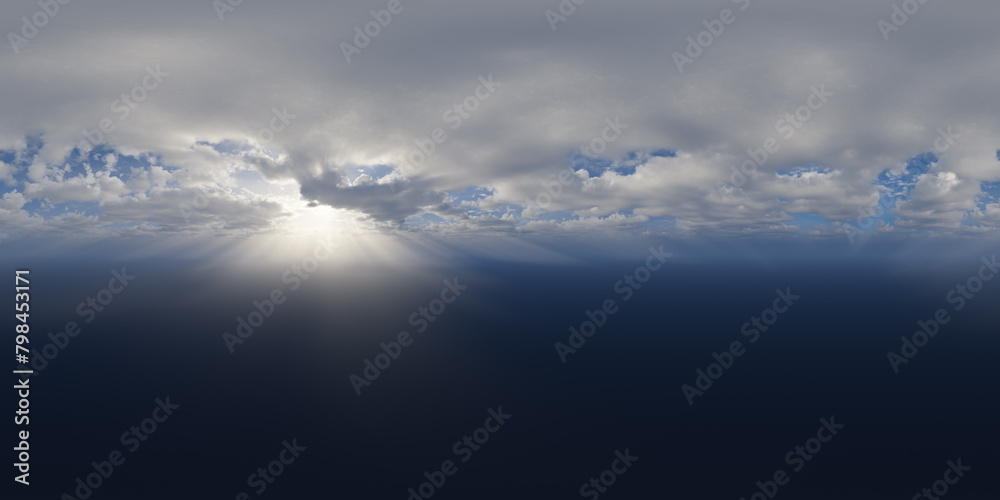 360 View of colorful Cloudscape Background 360 View of colorful Cloudscape Background