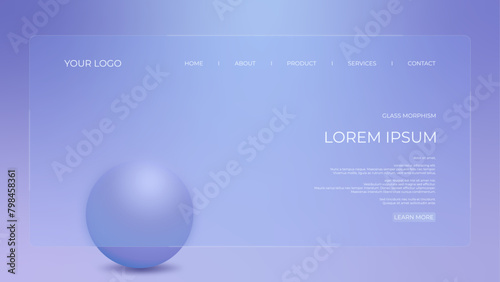 BACKGROUND 79 LANDING PAGE DESIGN WITH GLASSY BACKGROUND MODERN GLASS MORPHISM STYLE 