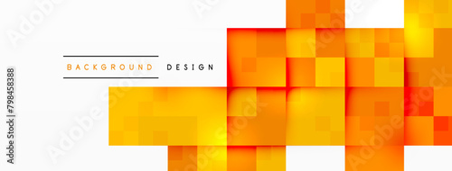 Colorfulness is displayed on a white background with yellow and orange rectangles creating a pattern. The rectangles are parallel and symmetrical, adding a dynamic touch to the design