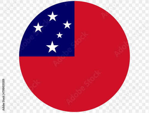 Free Download Samoa flag button on png or transparent background. vector illustration.  - GFXLoad
