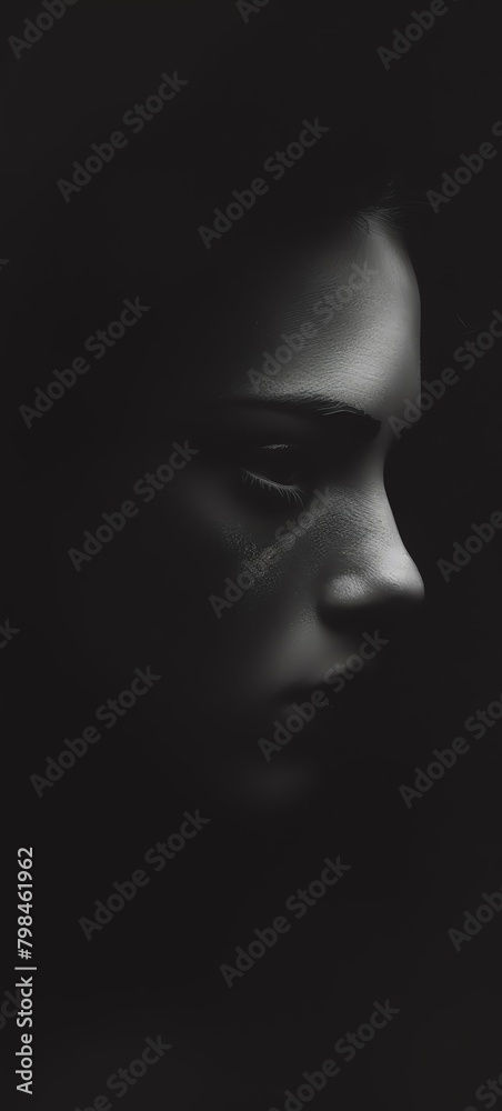 Delve into the shadows with a minimalist, eerie face design, evoking horror through striking simplicity Utilize unexpected camera angles to enhance the spine-chilling effect Delve into the shadows with a minimalist, eerie face design, evoking horror through striking simplicity Utilize unexpected camera angles to enhance the spine-chilling effect