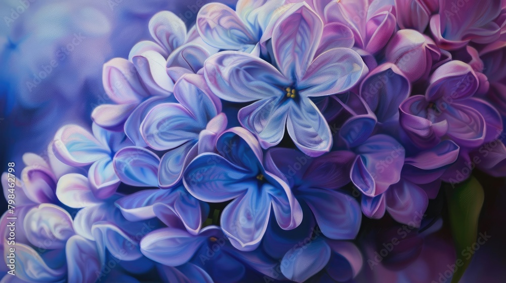 An up close view of a vibrant lilac An up close view of a vibrant lilac