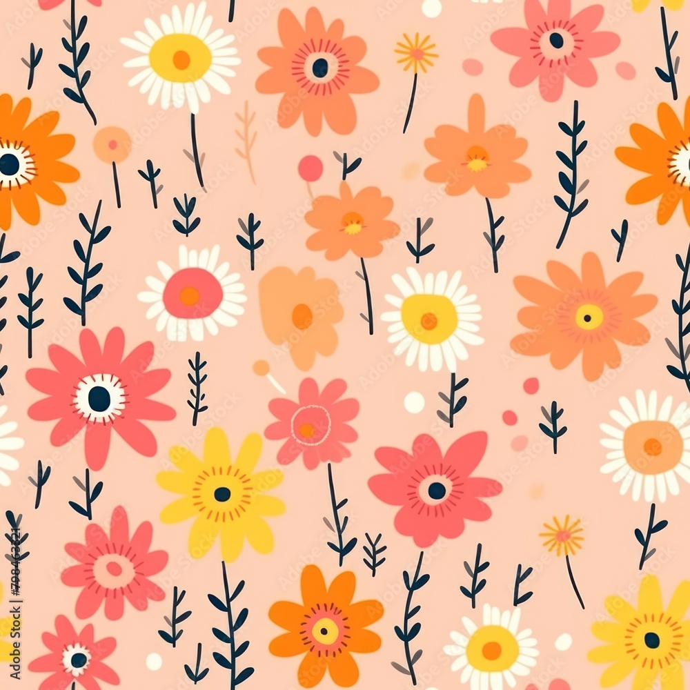 Flower pattern backgrounds plant Flower pattern backgrounds plant