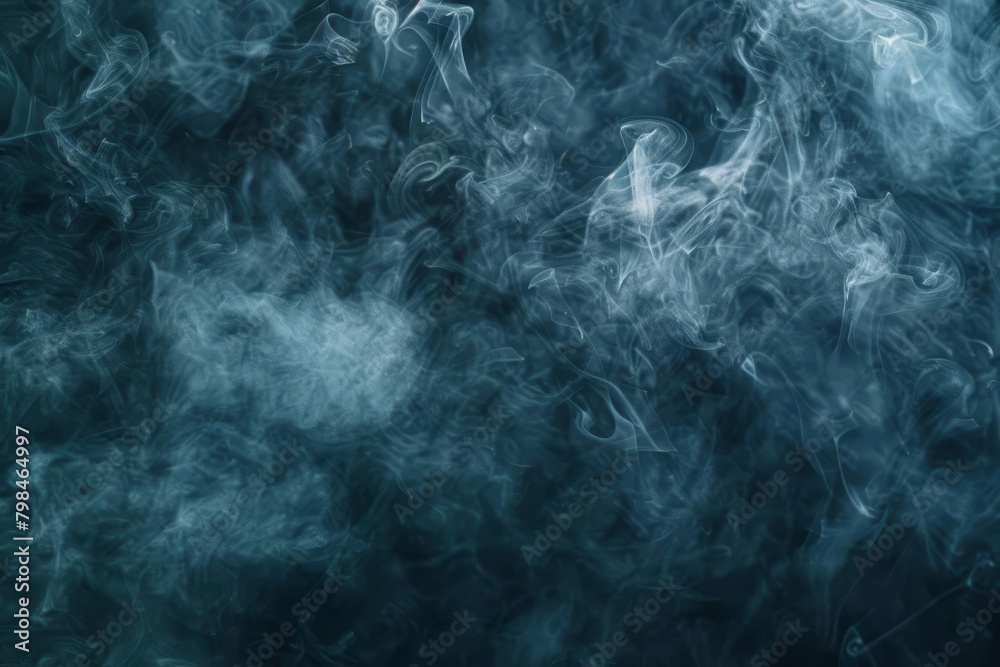 wispy smoke fragments on dark background abstract air texture atmospheric design element photo