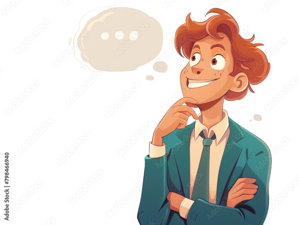 The little boy's dream, imagination. Color illustration The little boy's dream, imagination. Color illustration