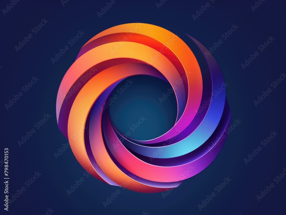 Rotating circle with black background Rotating circle with black background
