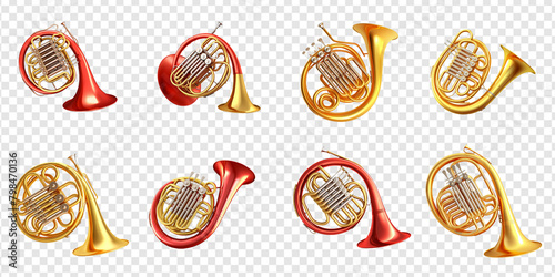 Elegant french horn png collection photo