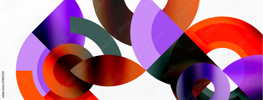 Circle geometric abstract vector background Circle geometric abstract vector background