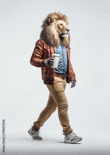 Lion footwear walking jacket.