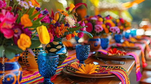 Vibrant and traditional table decorations to liven up your Fiesta celebration