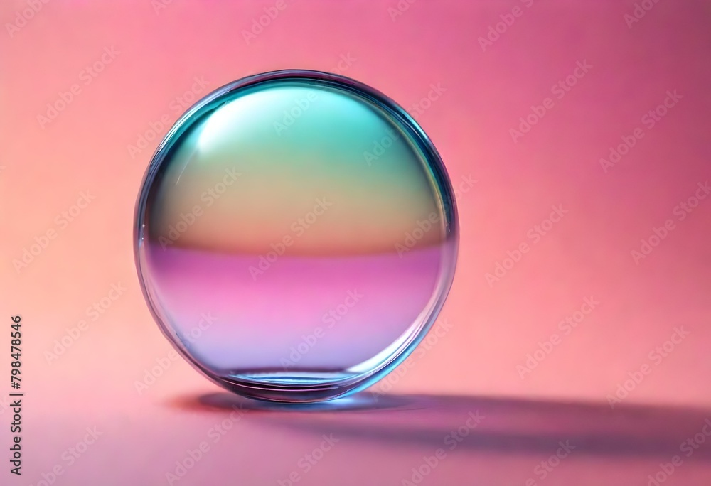 spherical ball with fused colors, design it with ball, glass sphere on pink and violet fused colors spherical ball with fused colors, design it with ball, glass sphere on pink and violet fused colors