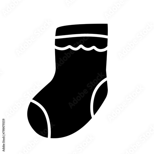 socking silhouette icon 