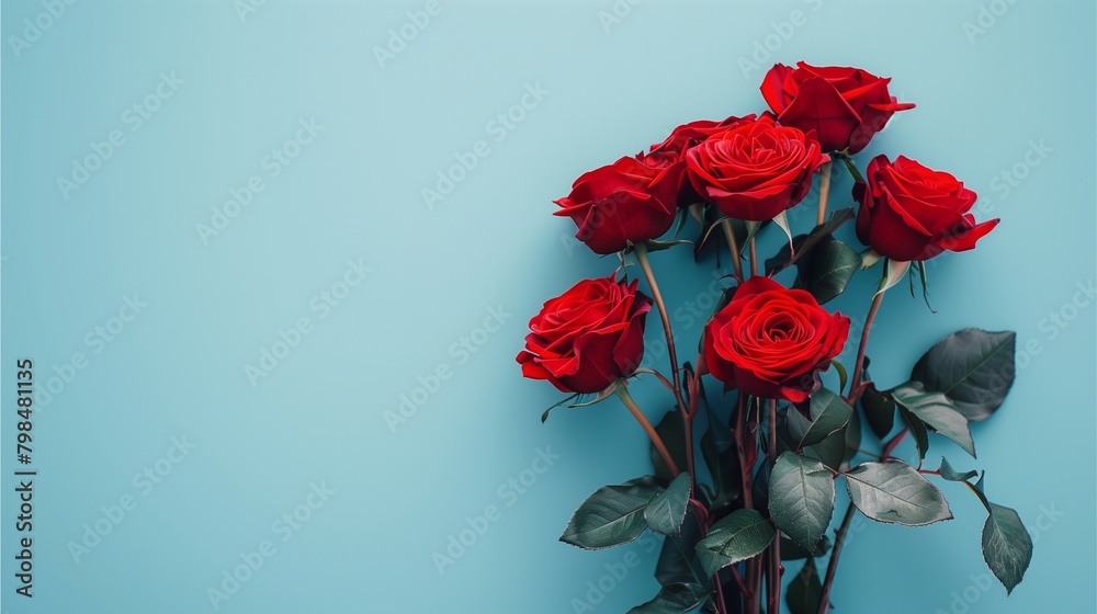 flowers on a blue background flowers on a blue background