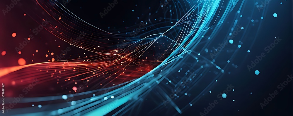 Obraz premium Digital background for tech, AI, data, audio, graphics, and more