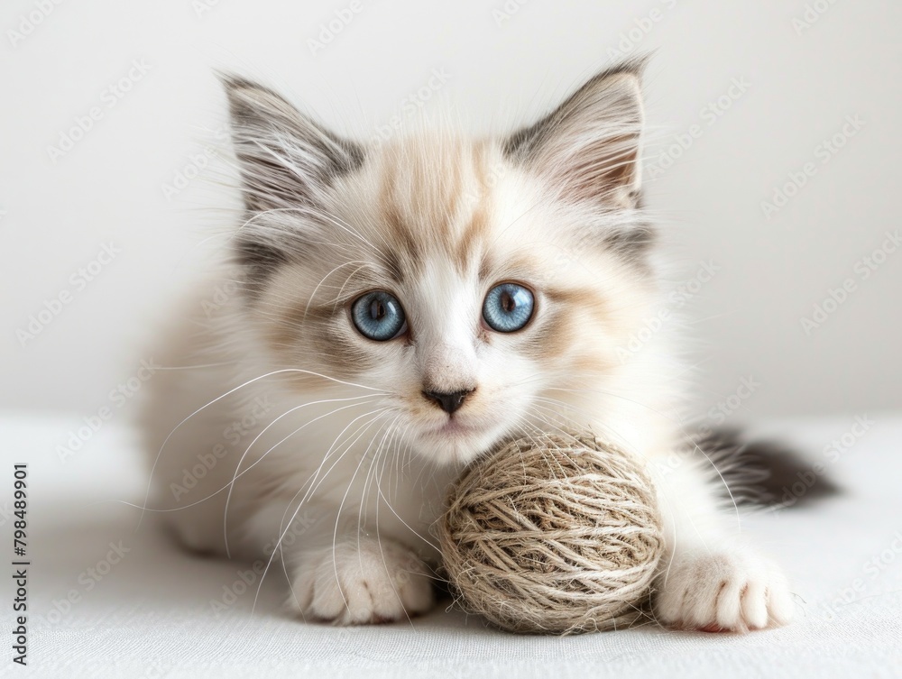 Obraz premium A cat on a white background